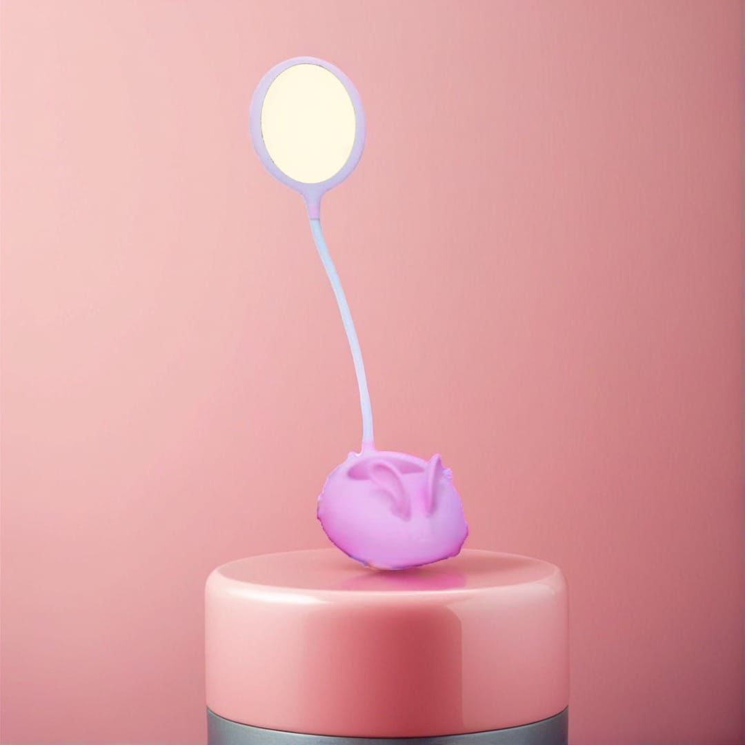 Cute Rabbit Desk Lamp With Pen Holder, Foldable Table Desk Book Reading Lamp, Rechargeable Study Lamp Cute Rabbit Desk Lamp With Pen Holder, Foldable Table Desk Book Reading Lamp, Rechargeable Study Lamp